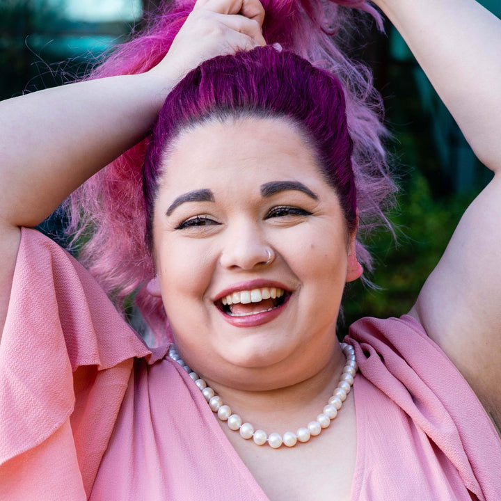 Large 20 Inch ROUND White Pearl Necklace