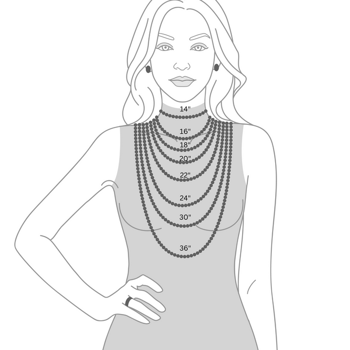 20 Inch ROUND Black Pearl Set Necklace Earrings