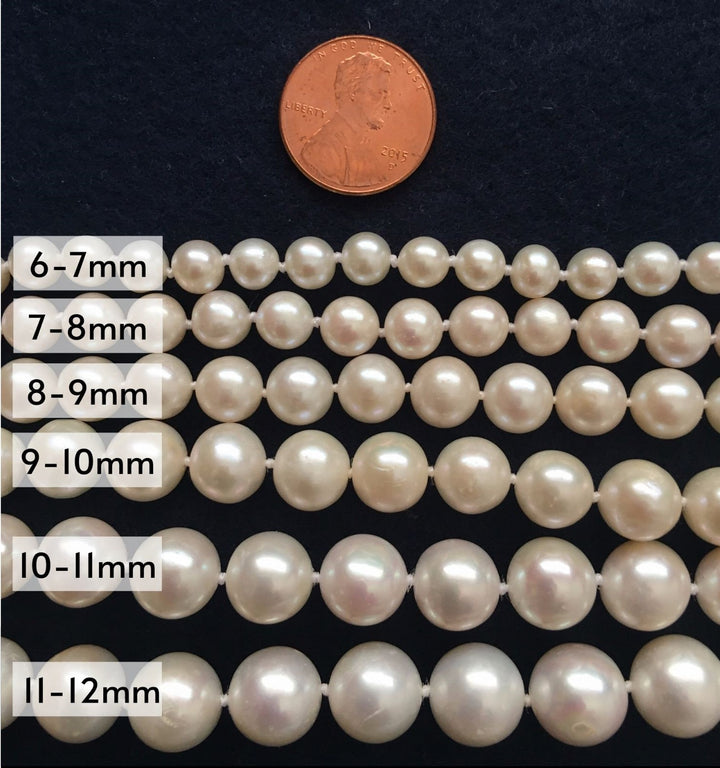 18 Inch White Pearl Set Necklace Bracelet Earrings