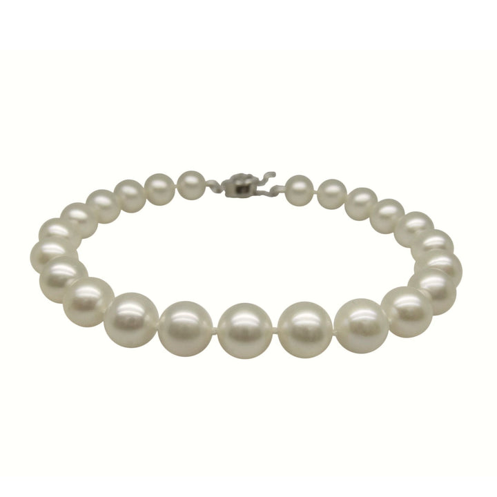 7.5 Inch AAAA+ Round Pearl Bracelet Cultured Freshwater Sterling Silver