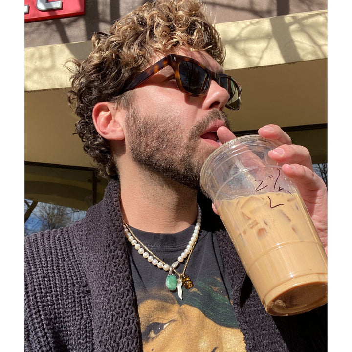 20 Inch ROUND White Pearl Necklace