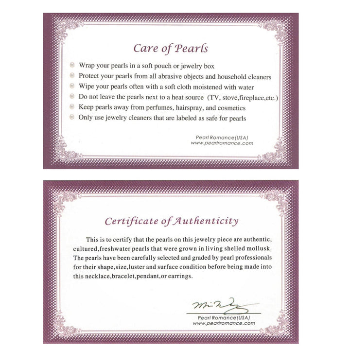 20 Inch ROUND White Pearl Necklace for Men